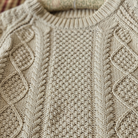 LL Bean Fisherman's Knit Sweater - Picture 5 of 10